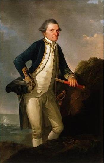 John Webber Captain Cook oil painting image